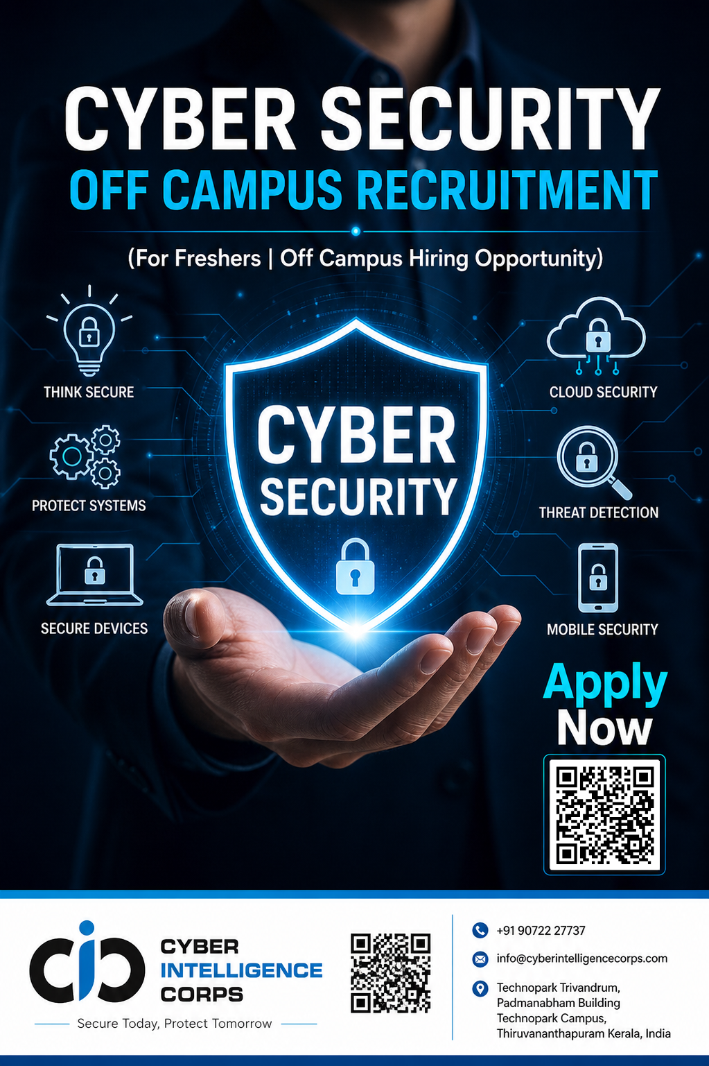 CYBER SECURITY OFF CAMPUS RECRUITMENT Poster